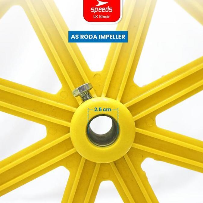 Kincir Air Tambak 66cm Cor Kolam Ikan Padat Impeller 8 Daun Pelampung Air Tambak Udang Water Aerator