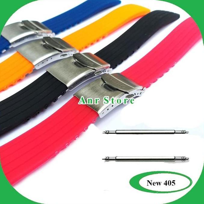 Tali Jam Tangan Karet Engsel Seiko Divers 22 Mm Original Oem Restock