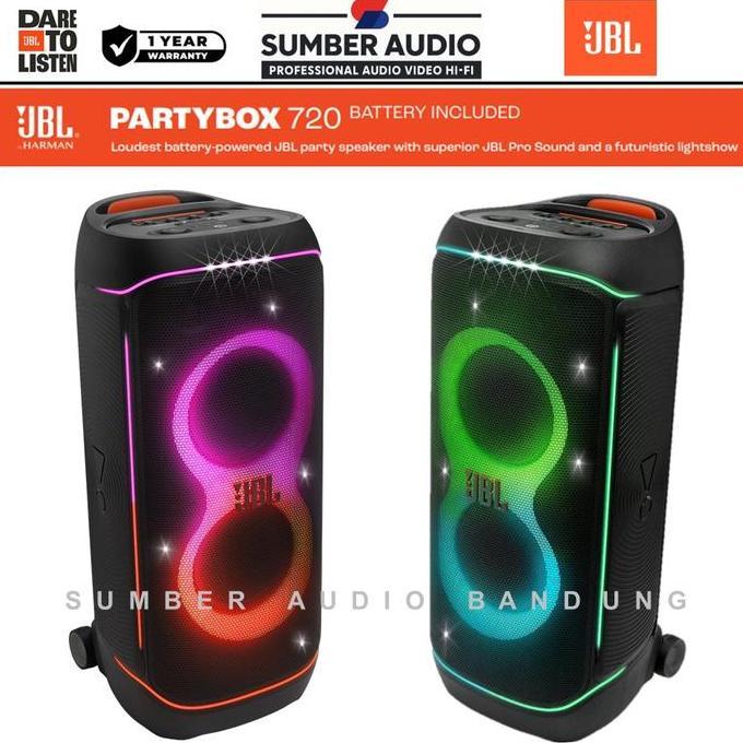 Jdg- Jbl Partybox 720 New Pengganti Jbl Partybox 710 Speaker Portable Aktif Bluetooth 5.4 Power Rms 