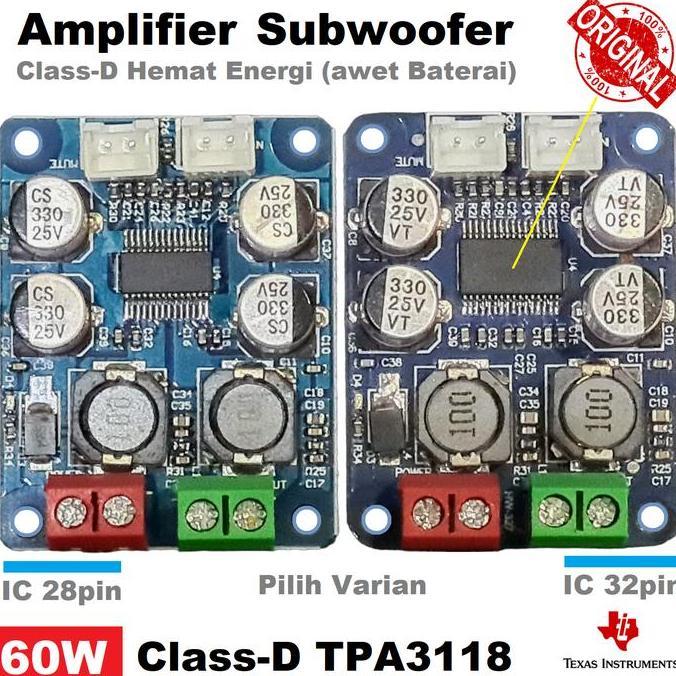 Jdg- Tpa3118D2 Tpa3118 Class D Hifi Subwoofer Digital Power Mono Amplifier