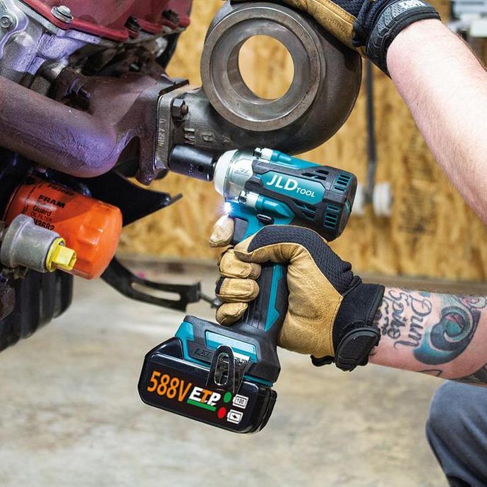 Makita 1090V Impact Wrench Mesin Bor Cordless Pembuka Baut Baterai Kualitas Terbaik Harga Termurah
