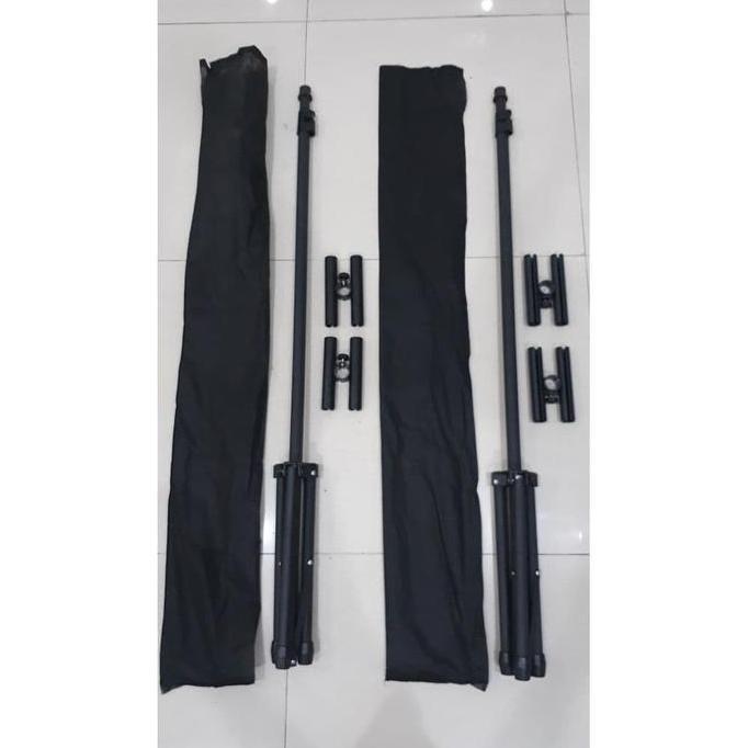 Campic- Tripod Banner Stand Display / Tiang 2 Sisi Kwalitas 1 - Silangan Besi