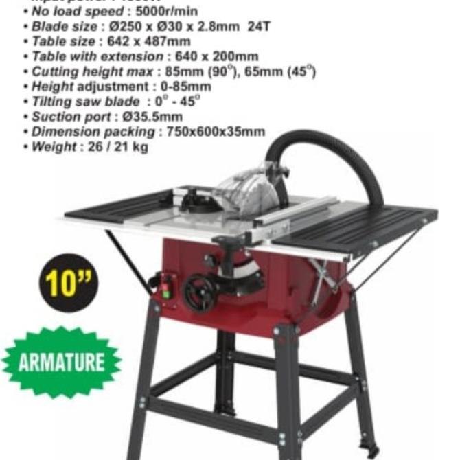 paling diminati] Mesin gergaji Potong Kayu Table Saw Aldo 10 inch ALDO 103