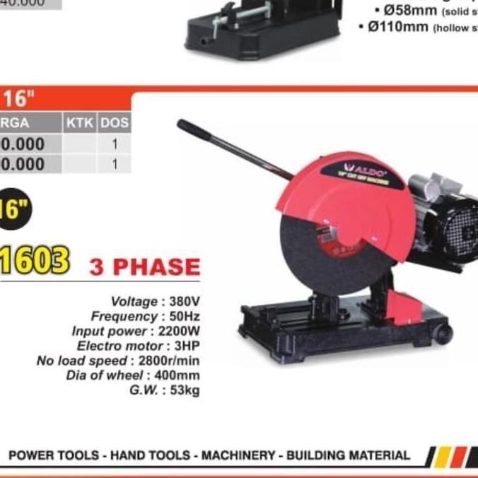 `````````] Cut Off 16 Inch 3 phase / Pemotong Besi / Alat Potong Besi 16 Inch