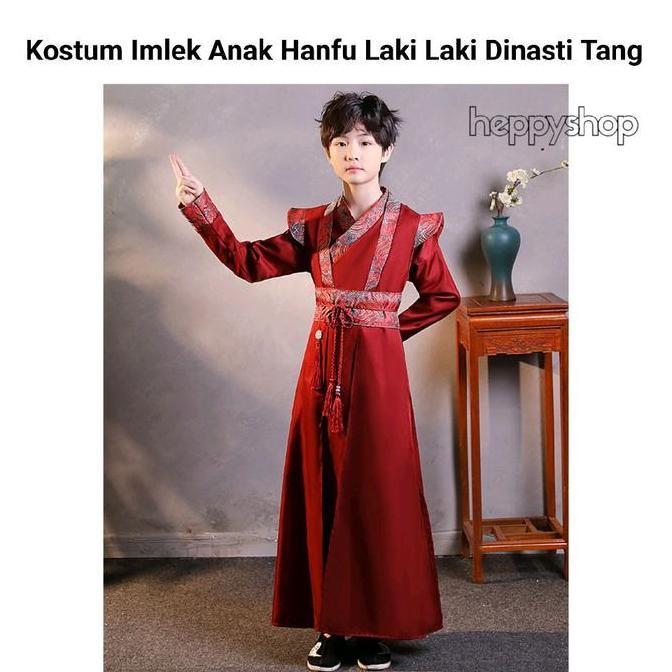 Silahkan Order] KostumImlek Anak Hanfu Laki Laki Dinasti Tang Anak BajuHanfu Laki LakiCinaChina