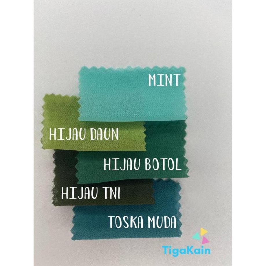 Lansungkirim- 1 Meter Kain Ceruti / Ceruty Premium