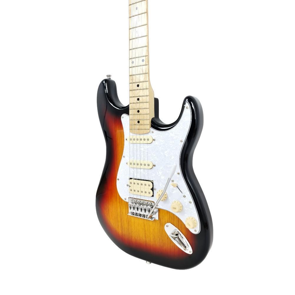 Gitar Elektrik Merk Legacy Original EG-102 PSB HSS Warna Sunburst Bonus Tas dan Kabel Jack Listrik M
