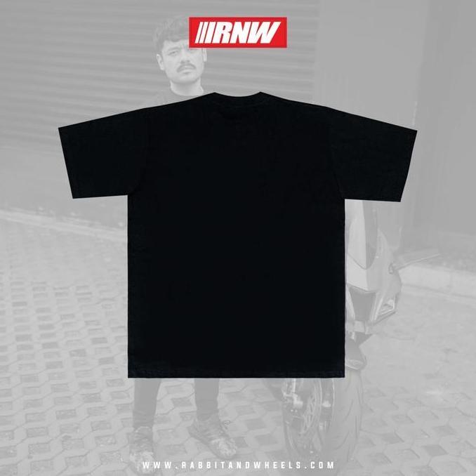 RABBIT AND WHEELS X MOTUL TSHIRT BLACK