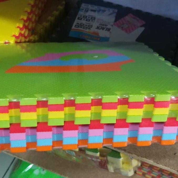 Karpet Puzzle Motif Mainan, Angka, Huruf Kode 1292