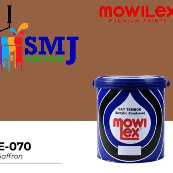 BEBAS ONGKIR - Cat Tembok Interior MOWILEX EMULSION Warna Saffron E070 1L