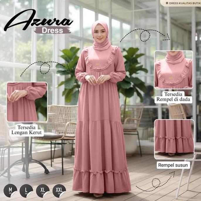 DISKON BAJU MUSLIM WANITA MODERN / GAMIS CRINKLE LEBARAN / GAMIS  WANITA DEWASA