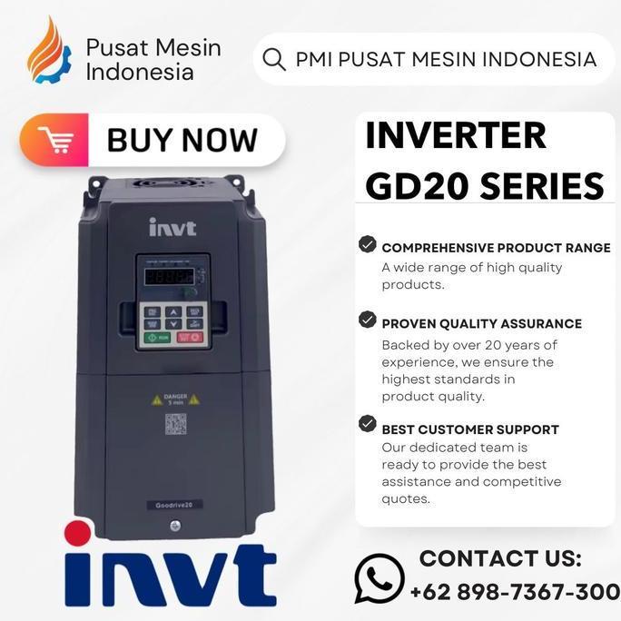 Promo, Invt Inverter Gd20-075G-4 75Kw / 380V / 3Phase/ Inverter Invt/ Inverter Gd20/ Inverter/ Inver