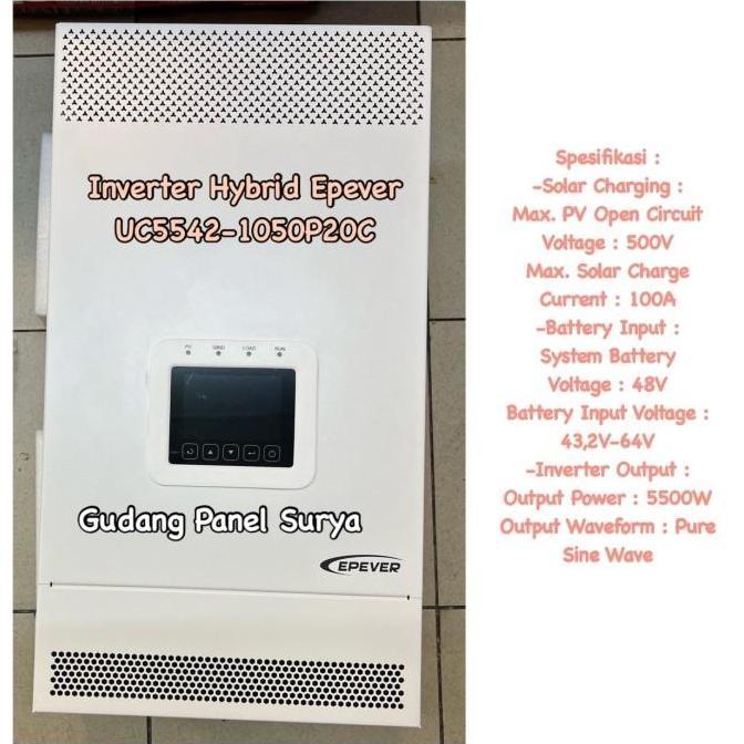New Item, Inverter Epever Uc5542-1050P20C 5000W 48V Hybrid Inverter Epever 5Kw 48V