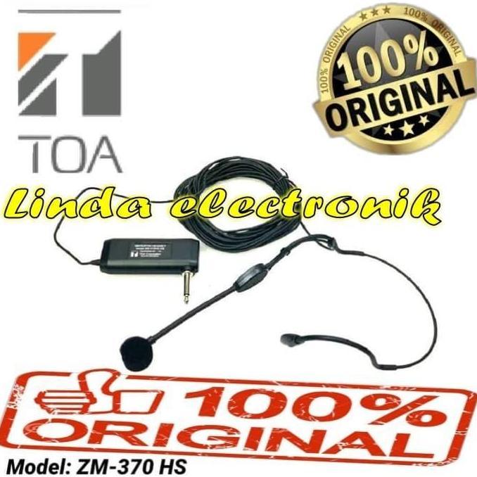 Mic Kabel Headset TOA ZM 370 HS AS Original Toa Bando toa zm 370hs as