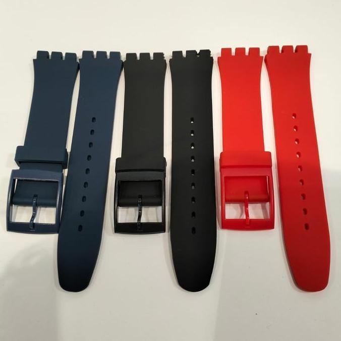 Strap Tali Jam Swatch 19Mm Original Oem Rubber Strap Swatch Silicone Murah