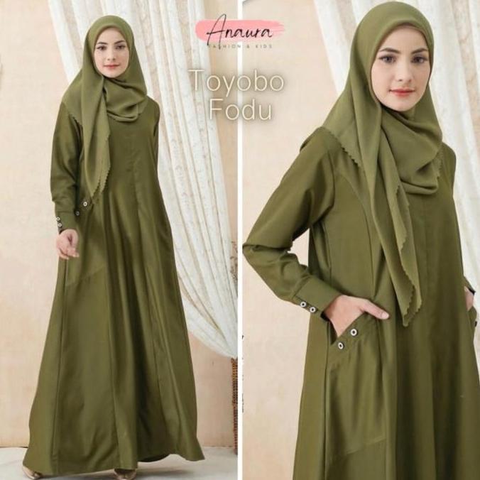 Gamis polos XXL bahan toyobo fodu