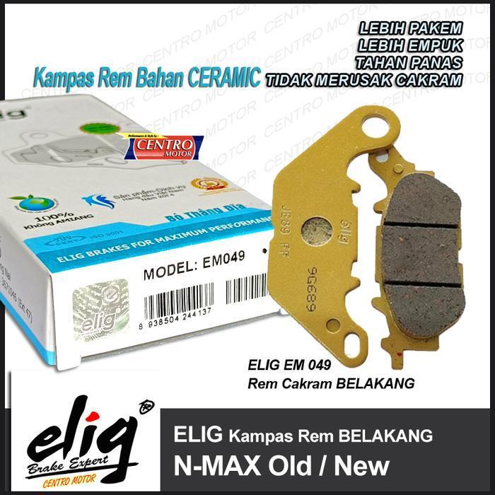 Elig Nmax Old/New.Paket Kampas Rem Ceramic Depan/Belakang/Set Original Dan Terpercaya