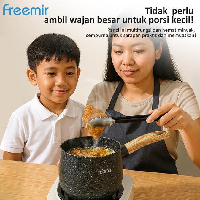 Kualitass- [Mega Sale] Freemir Panci Mini Gemoy Panci Kopi Panci Mie Instan Anti Tumpah Wajan Anti L
