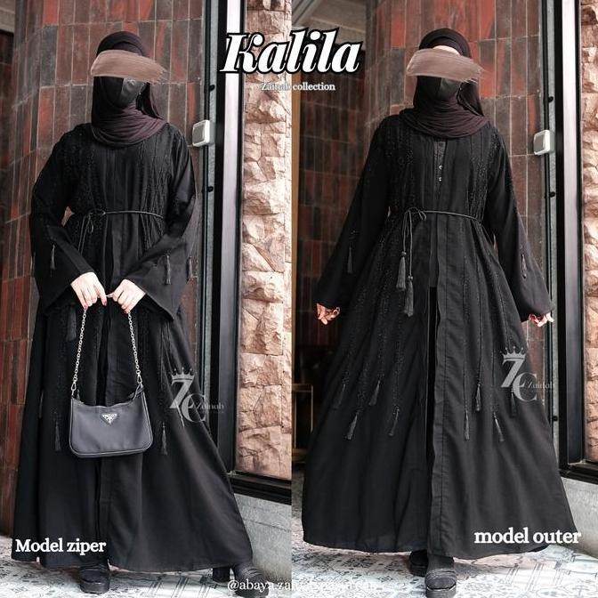 NEW 11.11 ( KALILA ABAYA ) black remaja by zainab collection