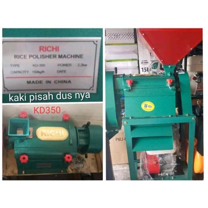 Terlaris Mesin Pengupas Gabah Menjadi Beras / Mini Polisher Kd 350 Merk Richi ( Belum Berikut Mesin 