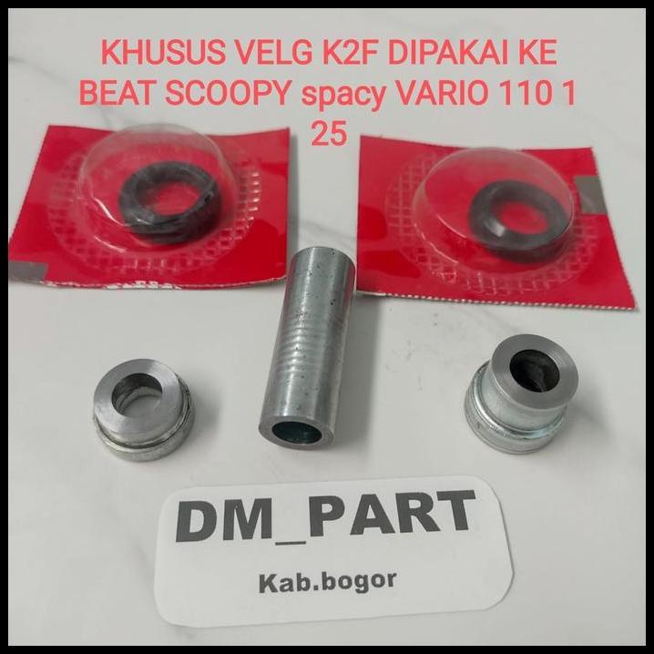 DISKON BOSH BOS BUSHING COLLAR PLUS SEAL SIL TROMOL TEROMBOL TROMBOL VELG RODA DEPAN DALAM TENGAH LU