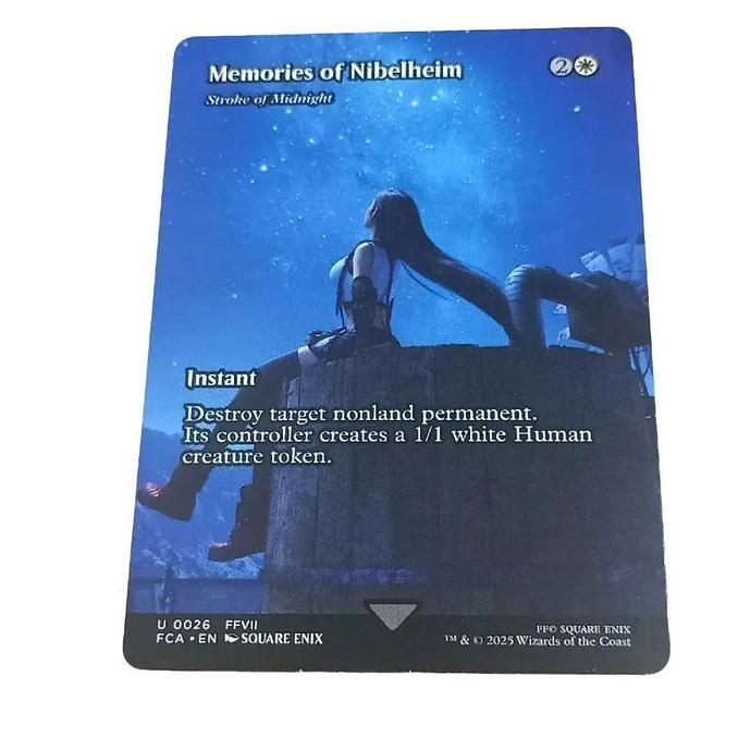Ready MAGIC THE GATHERING MTG Stroke of Midnight Memories of Nibelheim Borderless Final Fantasy FCA