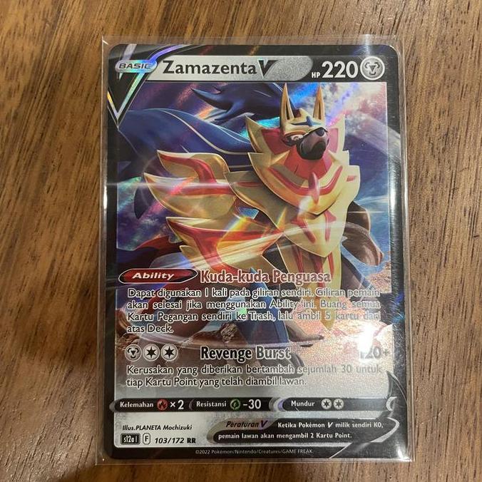 Ready Pokemon tcg s12a 103/172 zamazenta v rr