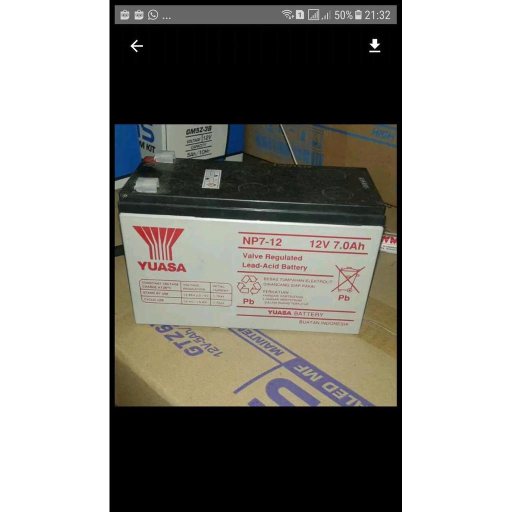 TERMURAH AKI NP7-12 YUASA 