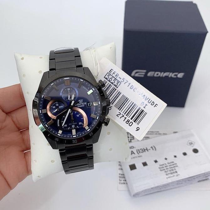 Casio EDIFICE EFR-571DC-2AVUDF Jam Tangan Pria Stainless Black EFR-571DC-2A EFR 571DC 2AVUDF