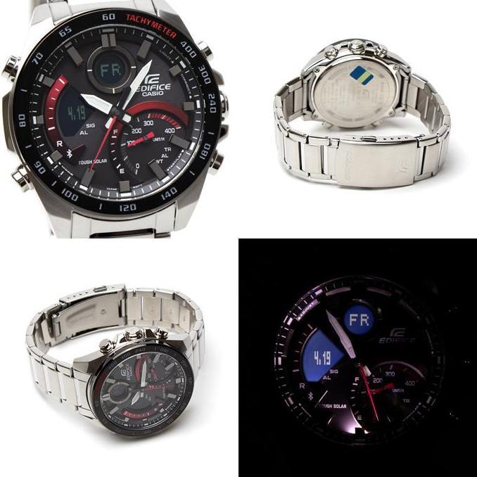 Casio Edifice ECB-900DB-1ADR Jam Tangan Pria Bluetooth Solar Merah ECB-900DB-1A ECB900DB