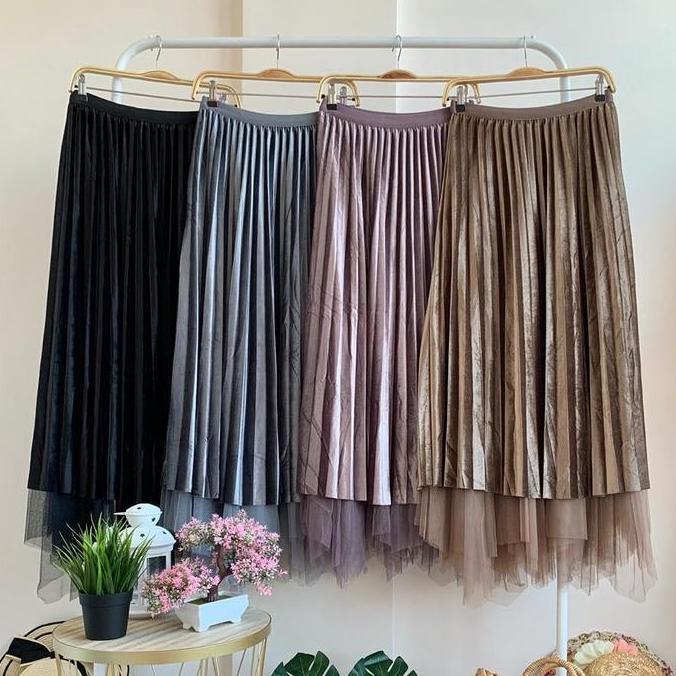 NEW ROK TUTU MAXI VELVET BOLAK BALIK PREMIUM IMPORT BEST