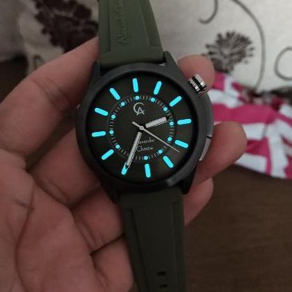 Jam Tangan Pria Alexandre Christie AC 8632 Orinal - Green Black