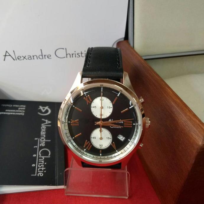 jam tangan pria alexandre christie ac 6575 MC steel