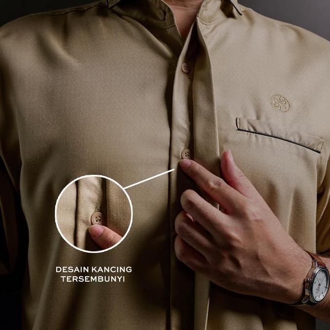 Gerai Hawa - Ghaly Kemeja Pria Lengan Pendek Baju Koko Dewasa Daily & Premium