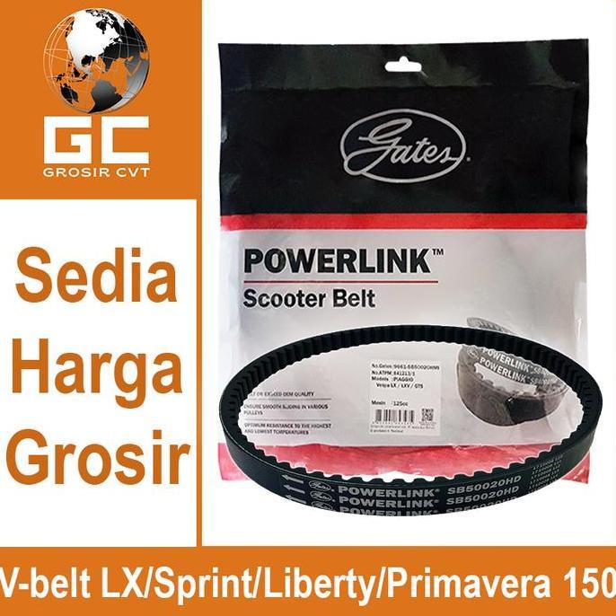 Van Belt V Belt Vanbelt Fanbelt Vespa Lx Sprint Primavera 2V 125 150Cc 841213/1 Gates Powerlink Terb