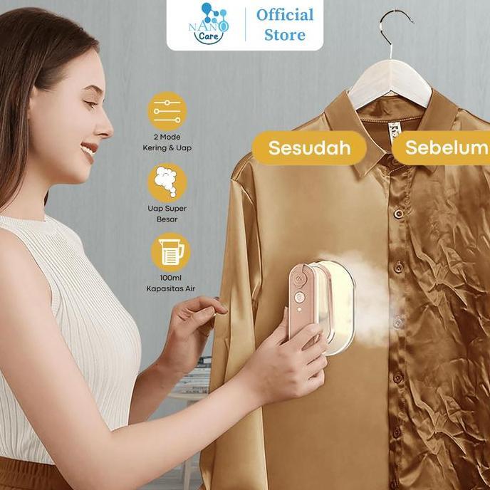 Genivalezz - Setrika Listrik Mini Setrika Uap Mini Traveling