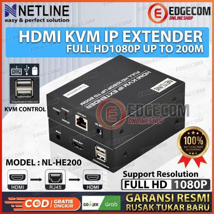 HOT SALE HDMI KVM Extender via UTP 150 Meter Netline