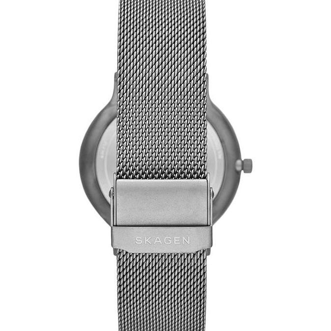 Jam Tangan Pria Skagen Ancher SKW6779 Men Charcoal Dial Gunmetal Mesh Strap