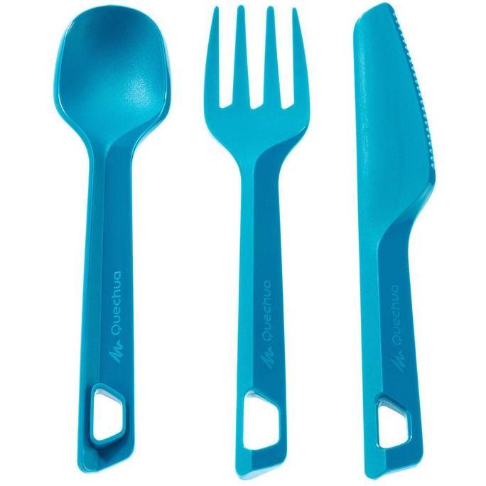Set Alat Makan Pisau, Garpu, Sendok Camping Sendok Garpu Pisau Camping