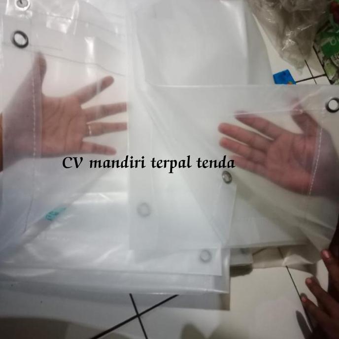 Terpal Plastik Bening Transparan Lebar 4M Uk 6X8