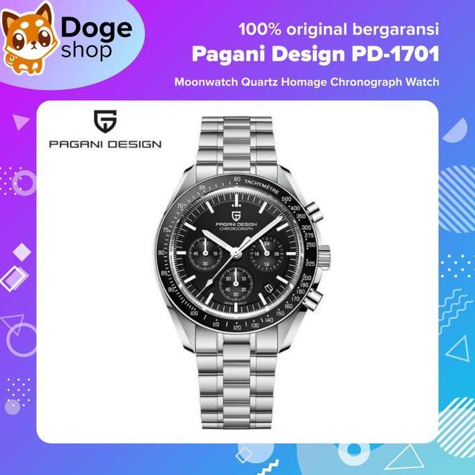 ORIGINAL Pagani Design PD-1701 Chronograph VK63 Japan Movement Moonwatch Homage PD1701 Jam Tangan