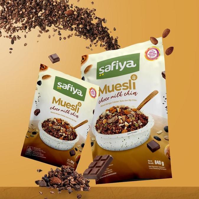 Safiya Muesli 1 Kg Oatmeal Dried Fruit Sereal Lengkap Premium