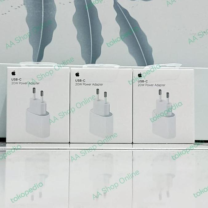 Apple Charger iPhone 20W USB-C Adapter | Adaptor 100% Original Apple Internasional