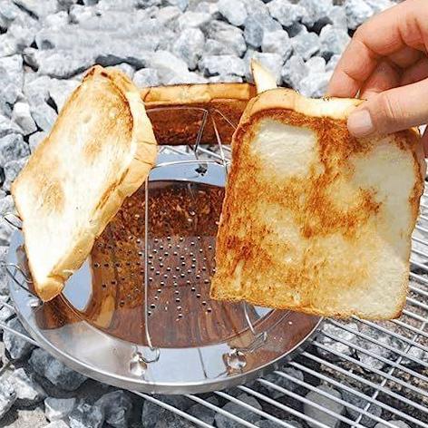 Lipat Kompor Liar Kompor Mesin Roti Panggang Disk Panggangan Luar Ruangan Bakers Wilderness 304 Stai