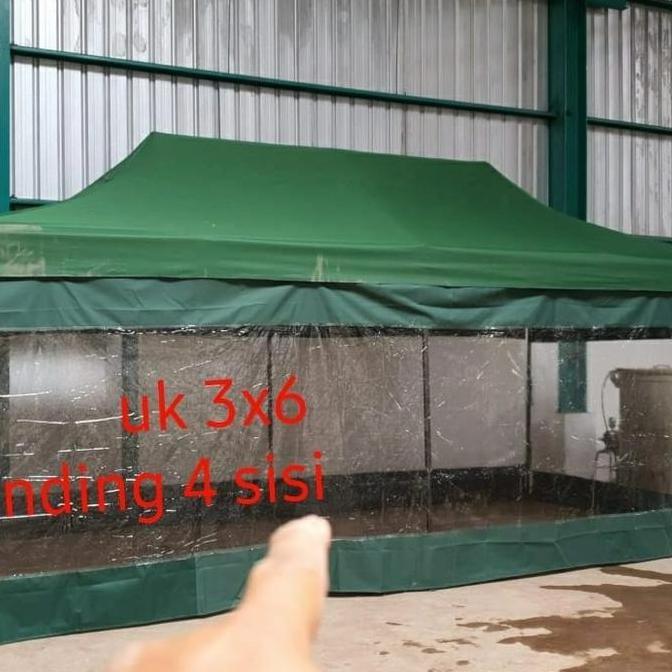 Tenda Lipat Matic Ukuran 3X6 Dinding 4 Sisi