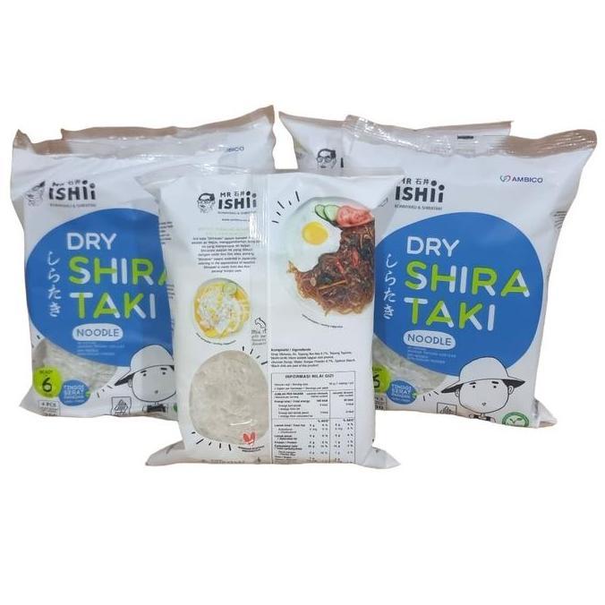 Mie shirataki sirataki porang konnyaku konjac Noddle kering untuk diet 200 Gram (Pack)