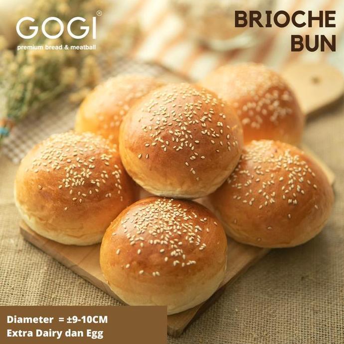 Roti Burger BRIOCHE Bun Burger Roti Bun BRIOCHE PREMIUM Isi 6 Pcs