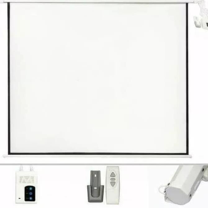 layar proyektor 60" motorized