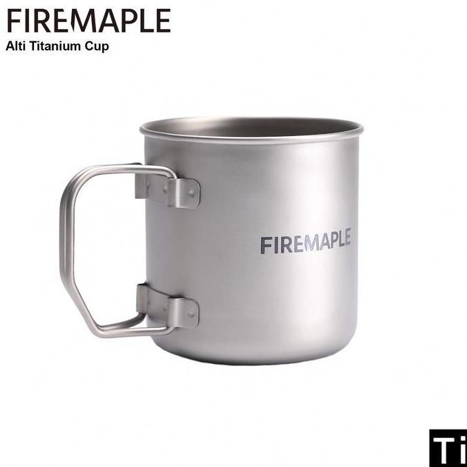 Fire Maple Alti Cangkir Titanium Ultralight Mug Berkemah Dengan Skala Lipat Perlengkapan Minum Kopi 