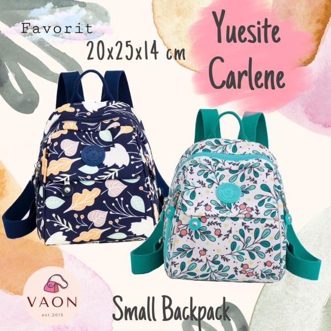 Yuesite Carlene Motif Small Backpack Tas Ransel Kecil Anak Wanita Cewek sekolah Bag Fashion